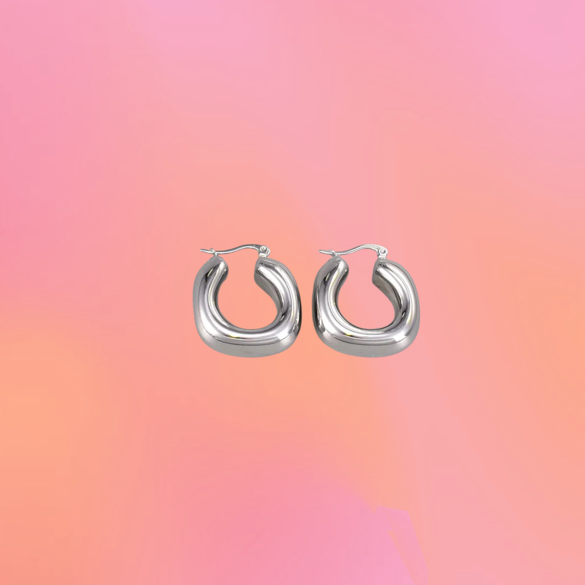 Chunky Retro Titanium Hoop