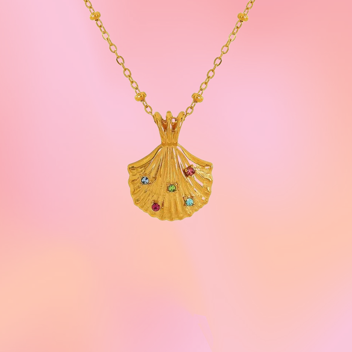 Dazzling Seashell Colorful Titanium