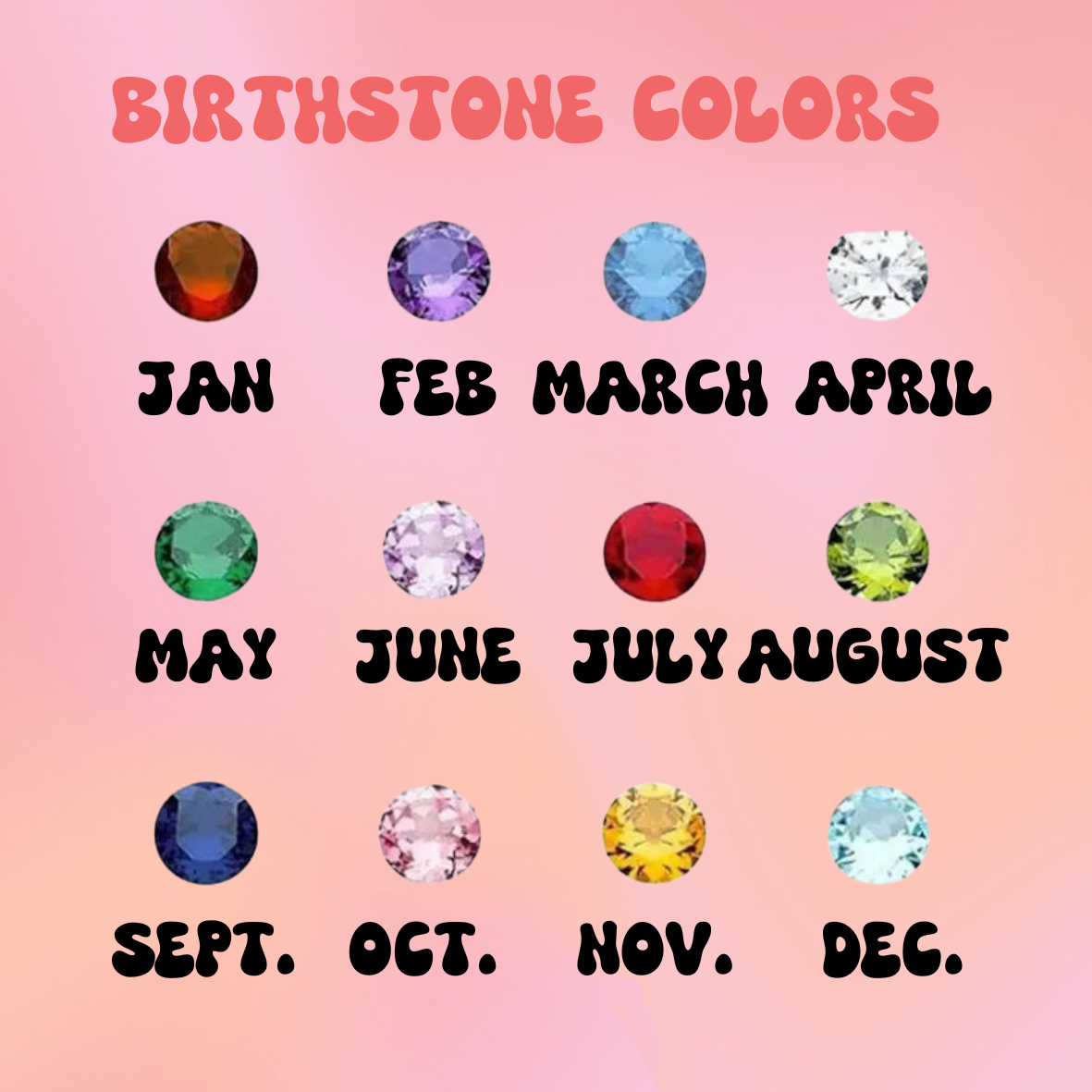 Birthstone Titanium Necklace