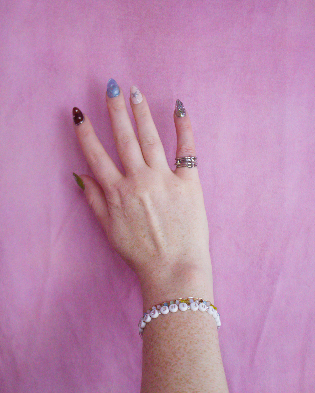 Silver Stack Titanium Ring
