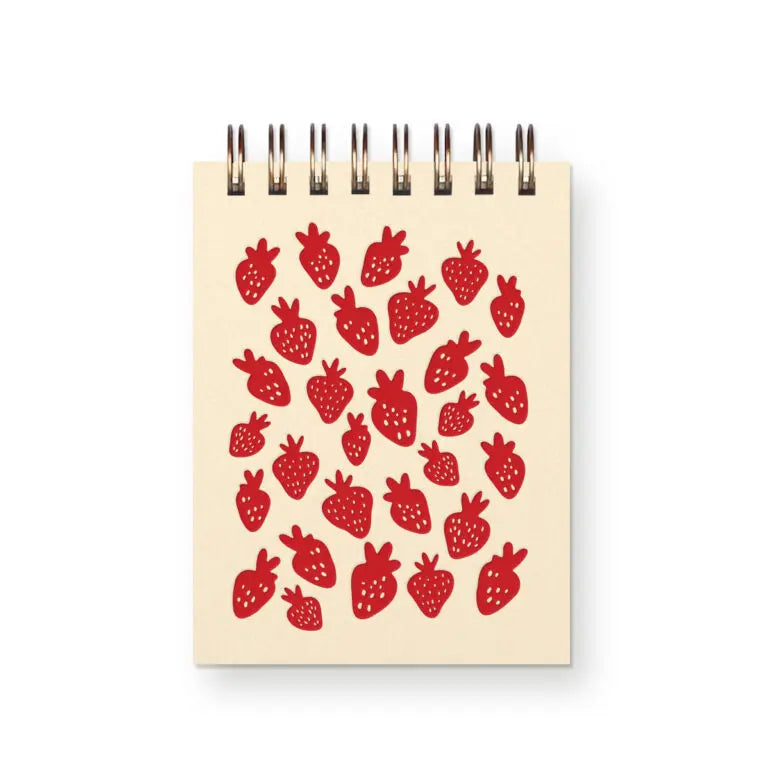 Sweet Strawberries - Top Spiral Notebook