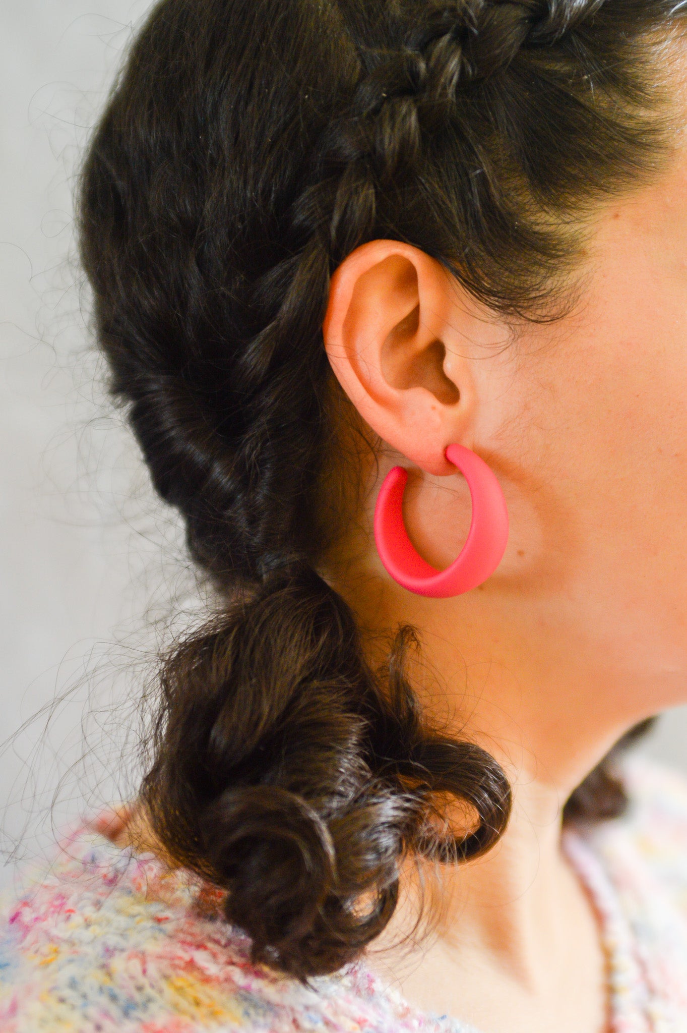 Colorful Matte Hoops