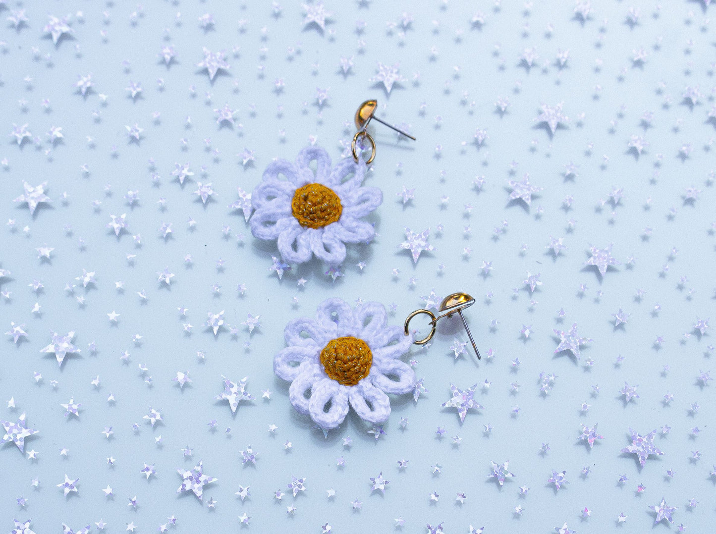Now I'm Your Daisy-Crochet Earrings