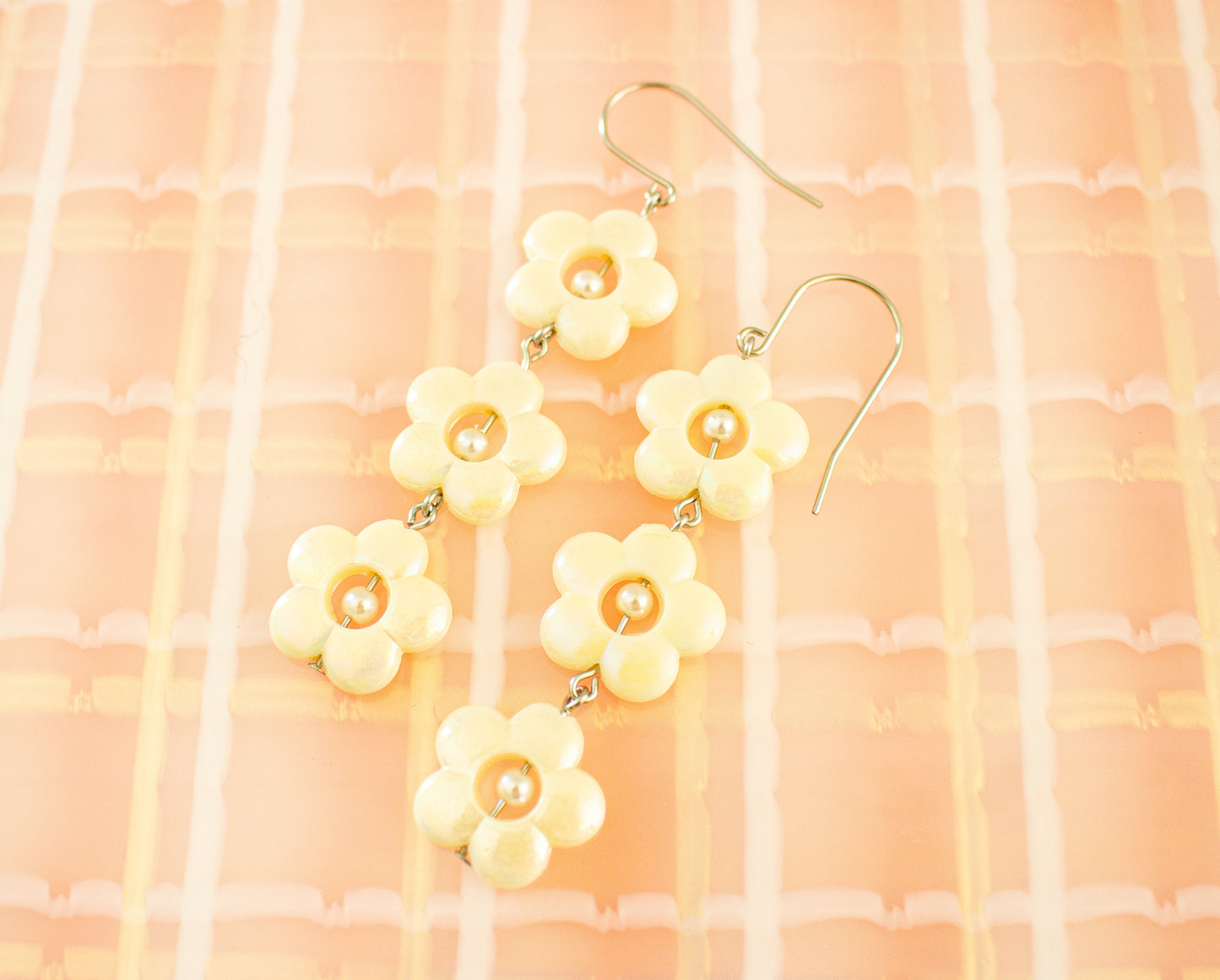 Summer Flower Acrylic Dangle Earrings