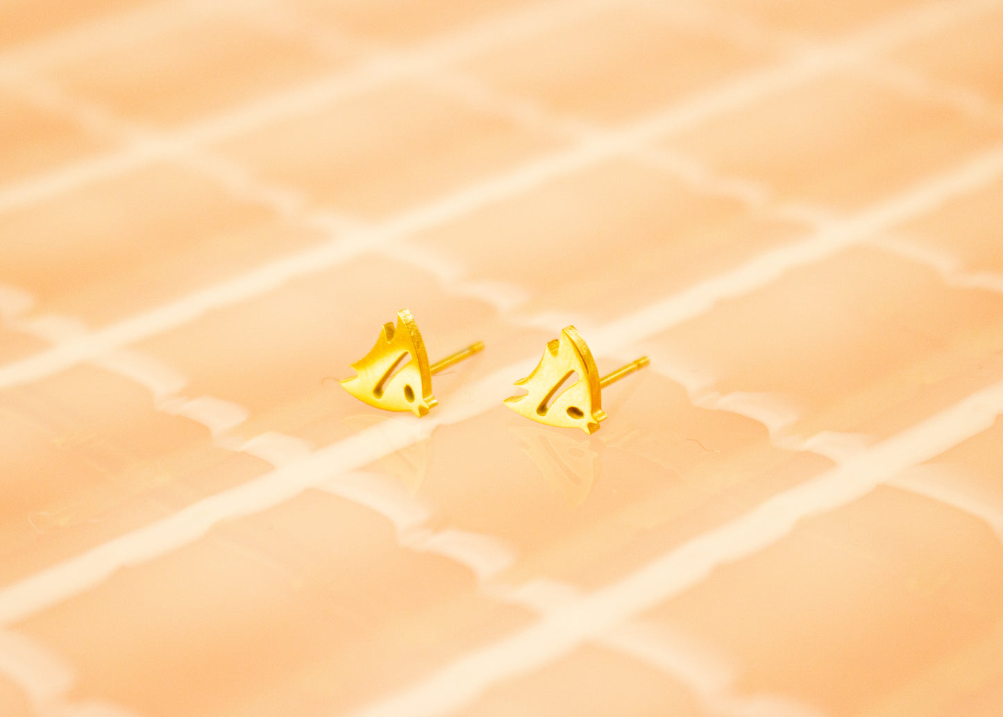 Tiny Fish Stud Earrings