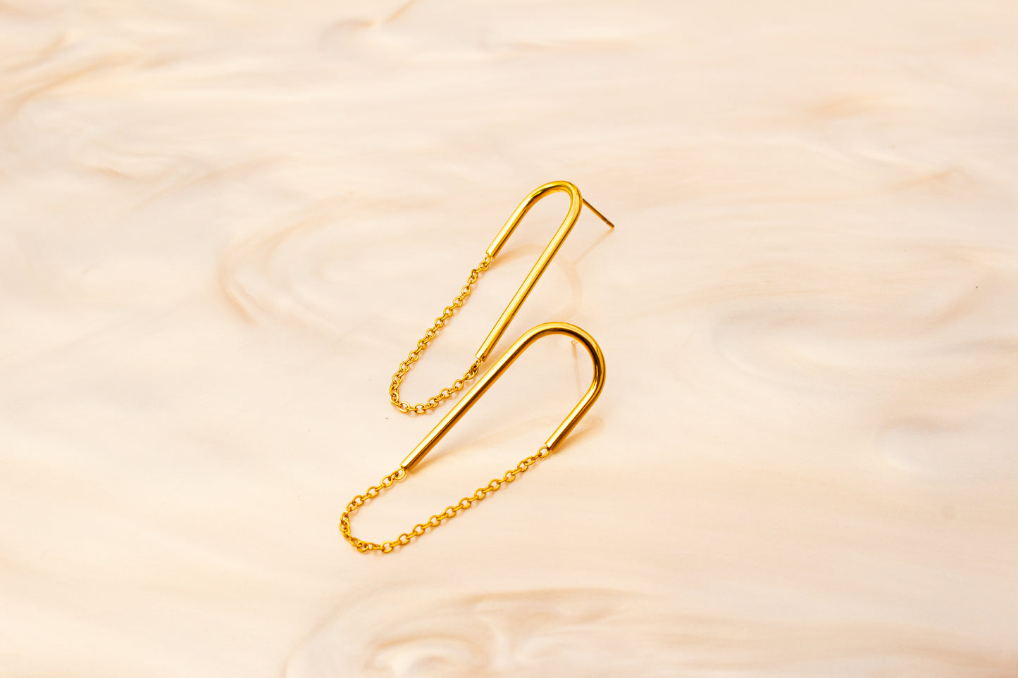 Delicate Titanium Chain Dangle