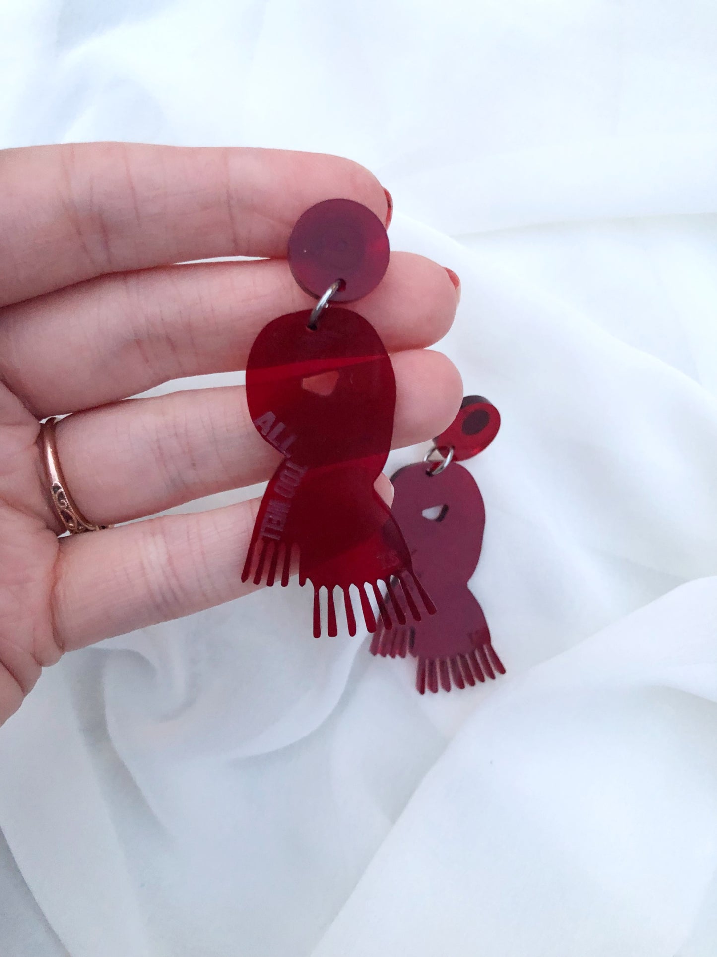 “Just to Break Me Like a Promise” Scarf Taylor Swift Earrings