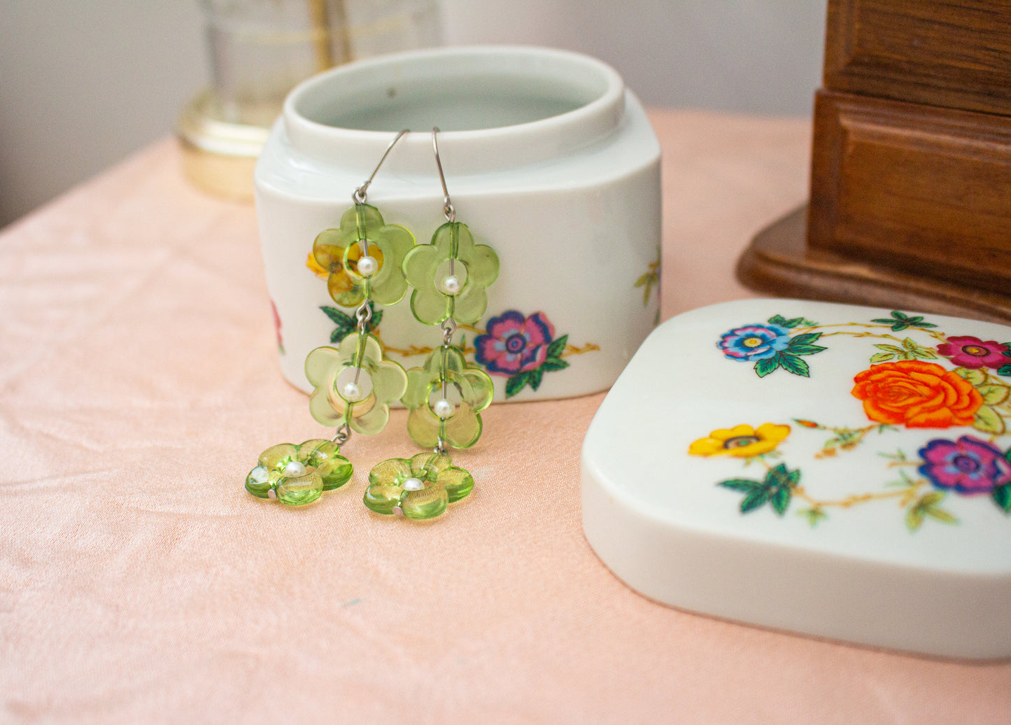 Summer Flower Acrylic Dangle Earrings