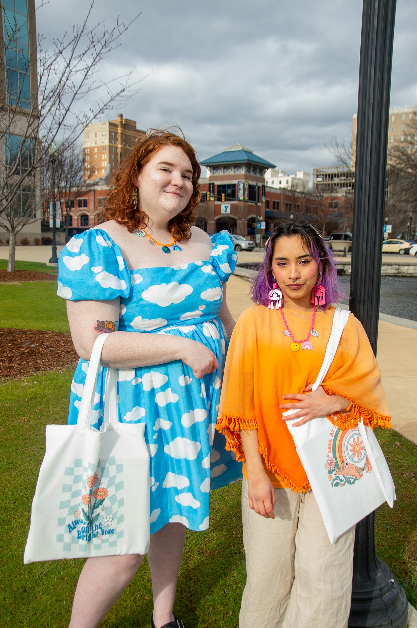 Always on the Bright Side-Tote Bag