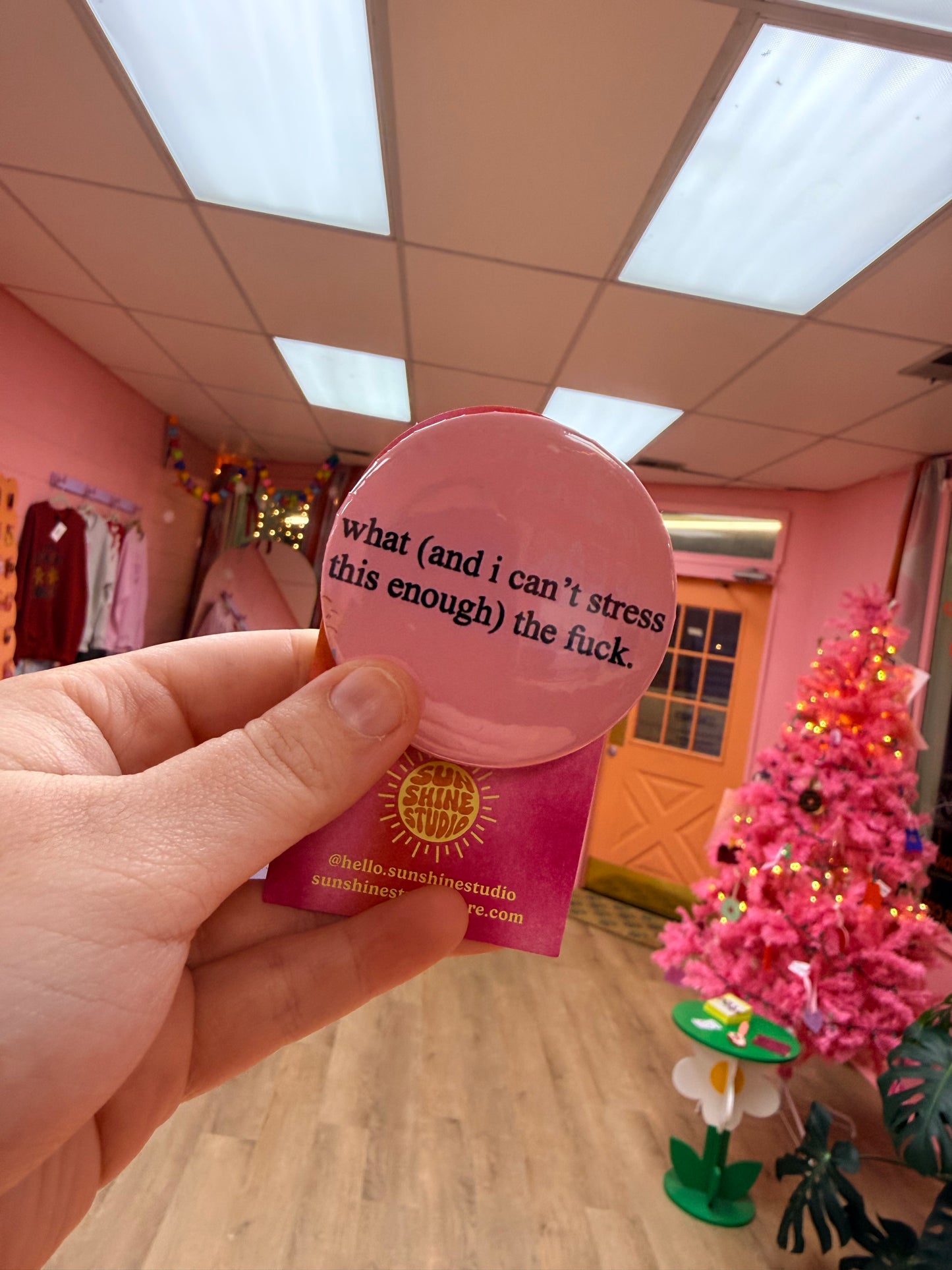 “What (and I can’t stress this enough) the fuck.” Pin