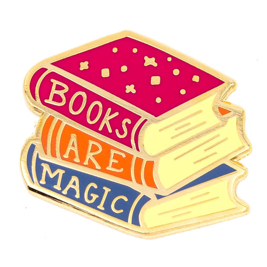 "Books are Magic" Enamel Pin