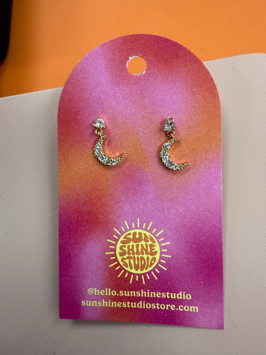 Moon Gem Mini Dangle