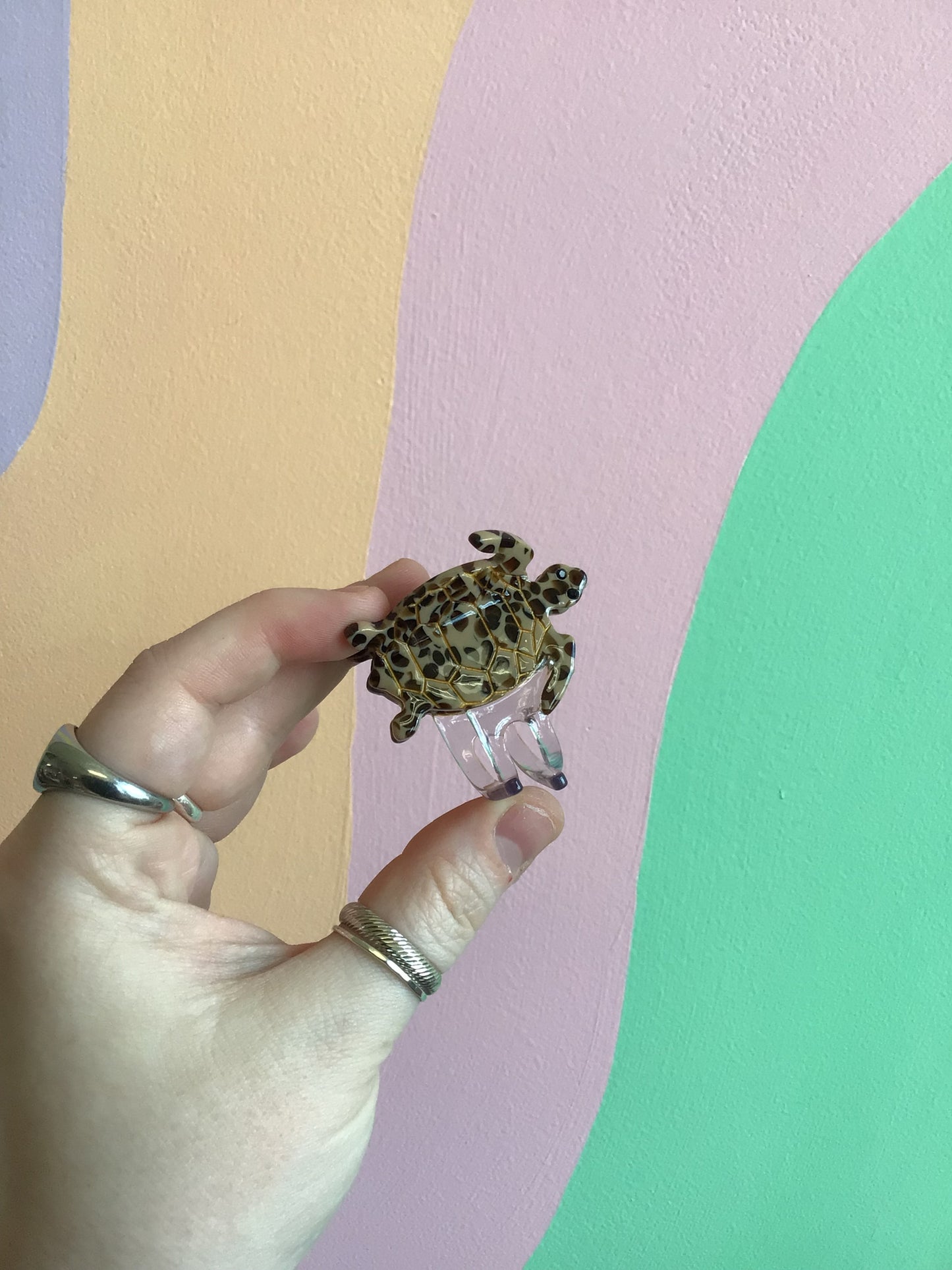 Tiny Turtle Hair Claw