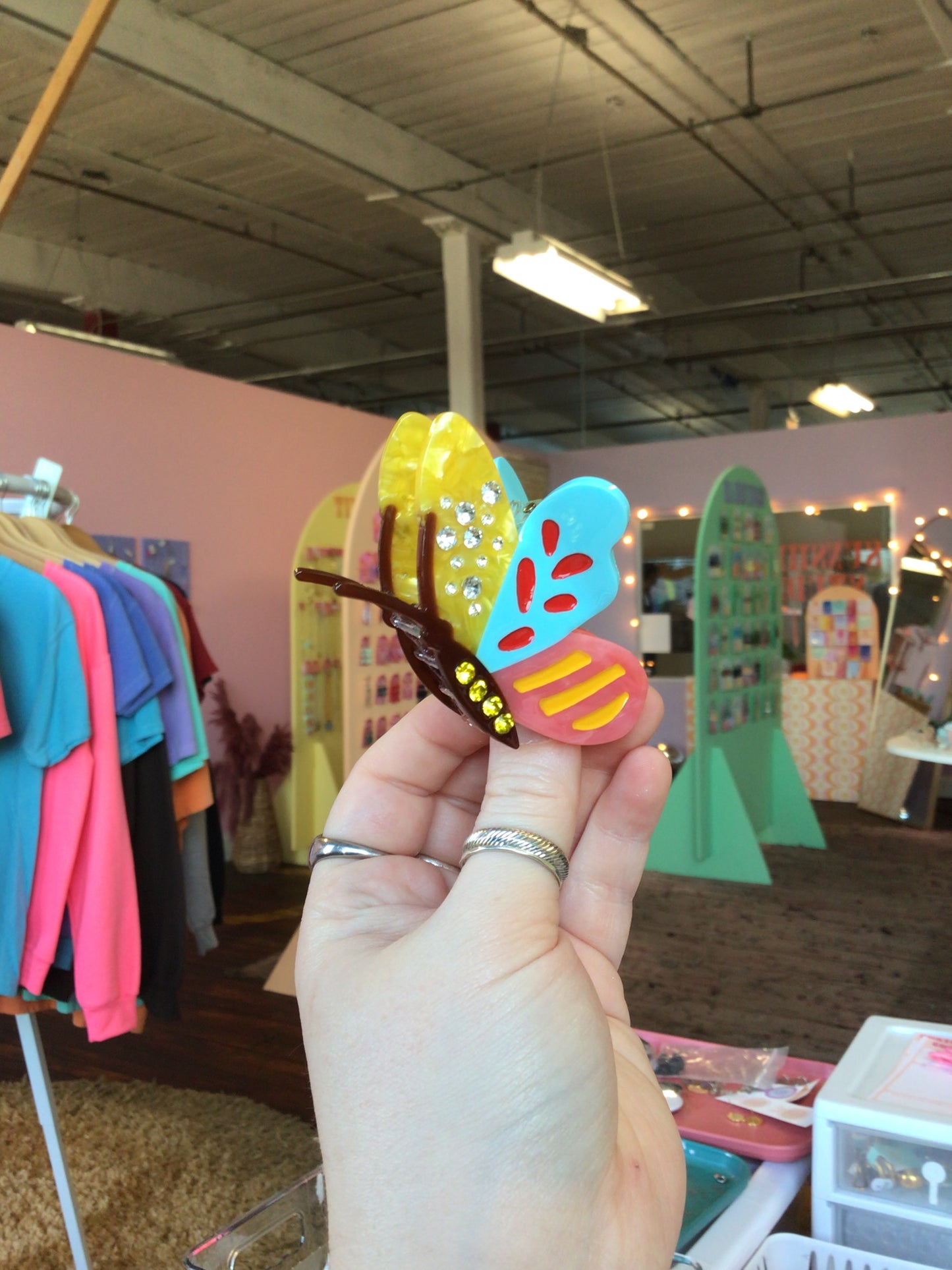 Maximalist Butterfly Hair Claw