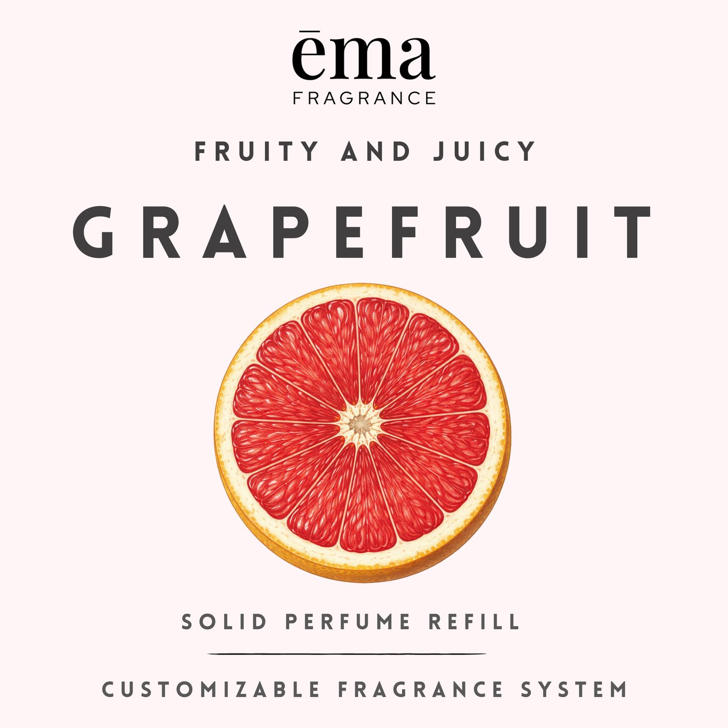 Grapefruit Solid Perfume | Refillable Clean Fragrance