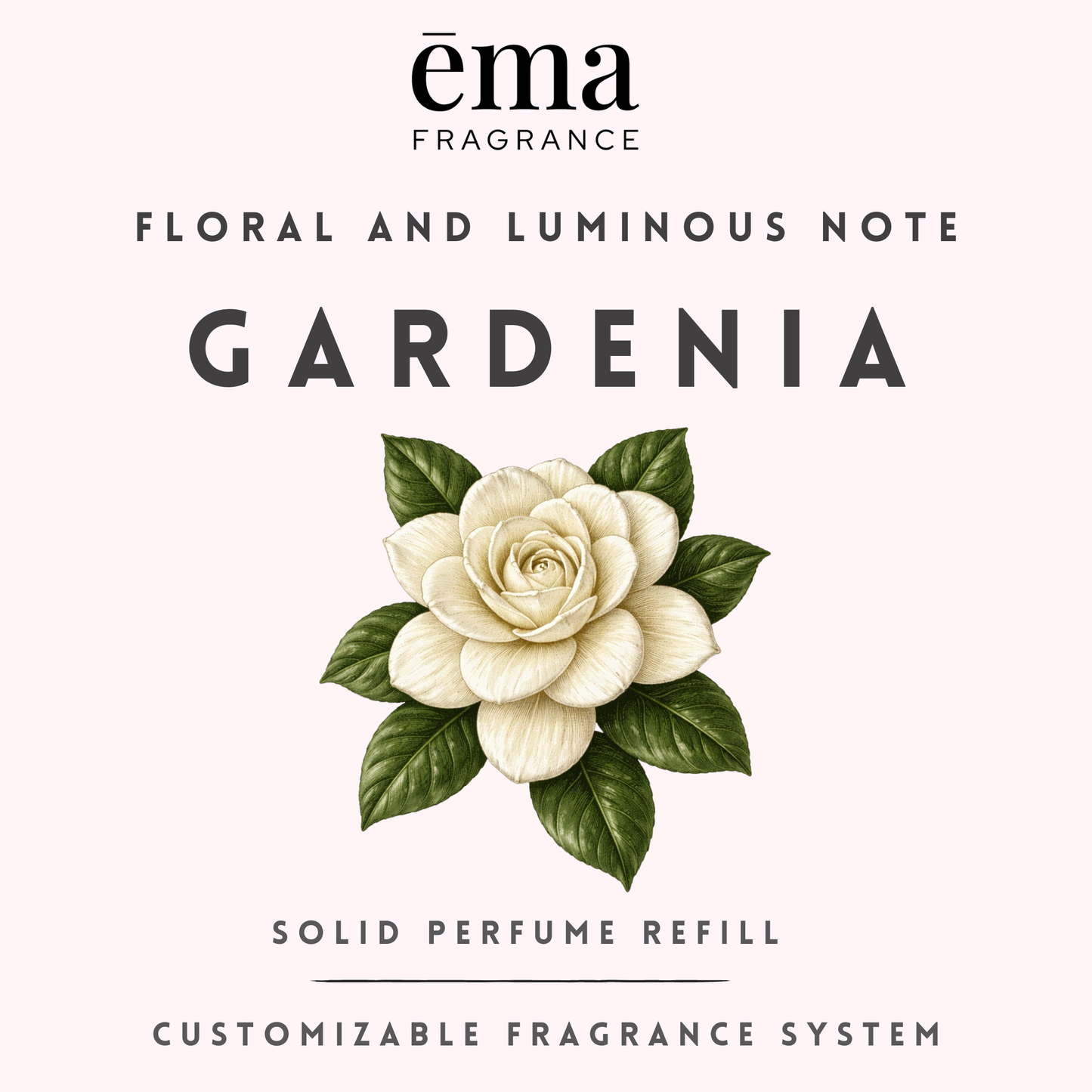 Gardenia Solid Perfume Pod | Clean Refillable Fragrance