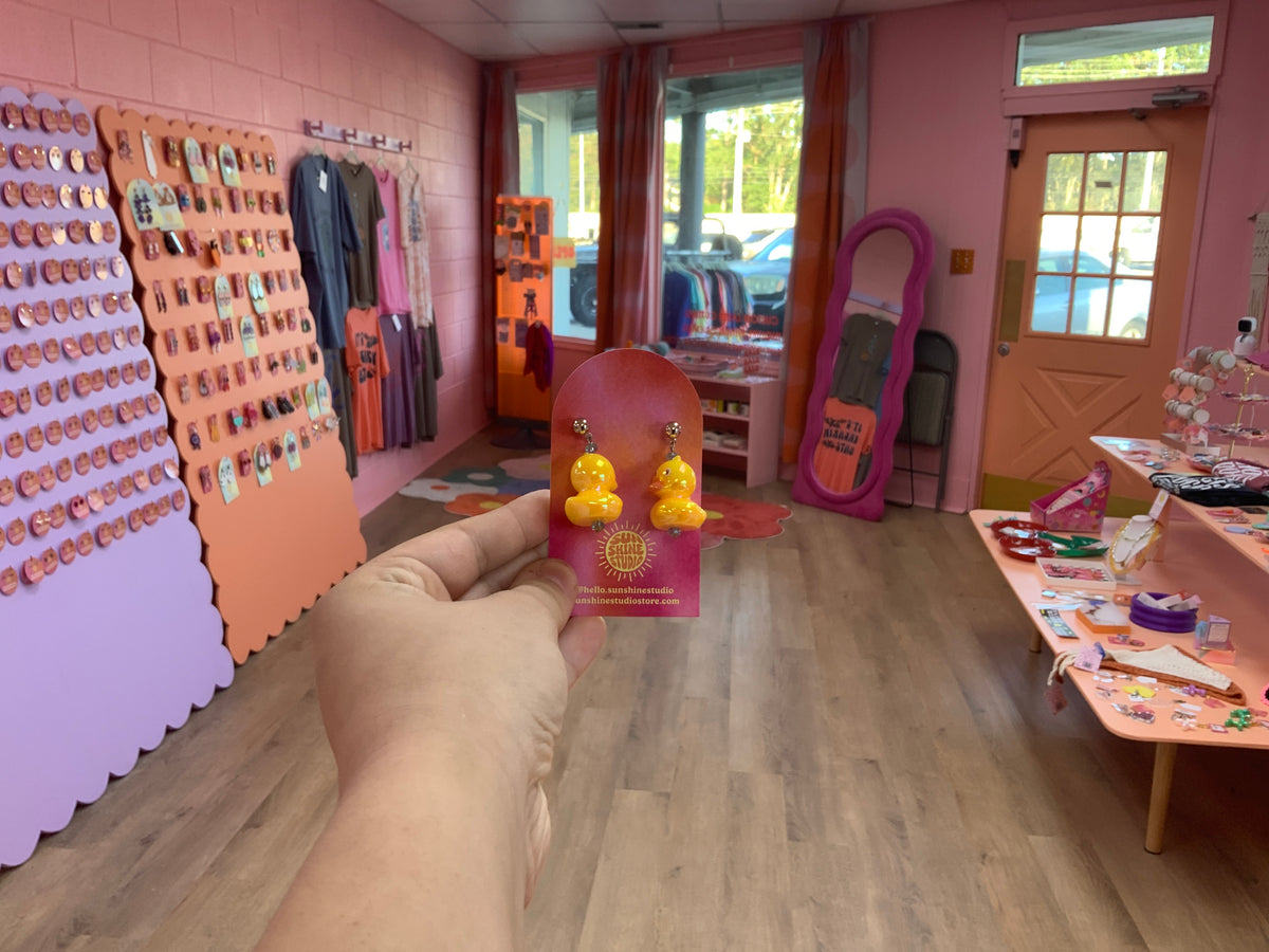 Rubber Duck Earrings