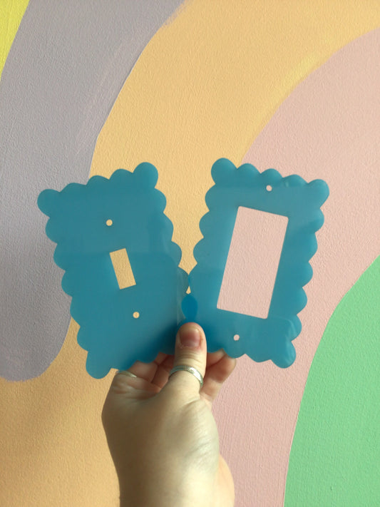 Turquoise Glow-In-The-Dark Outlet Covers