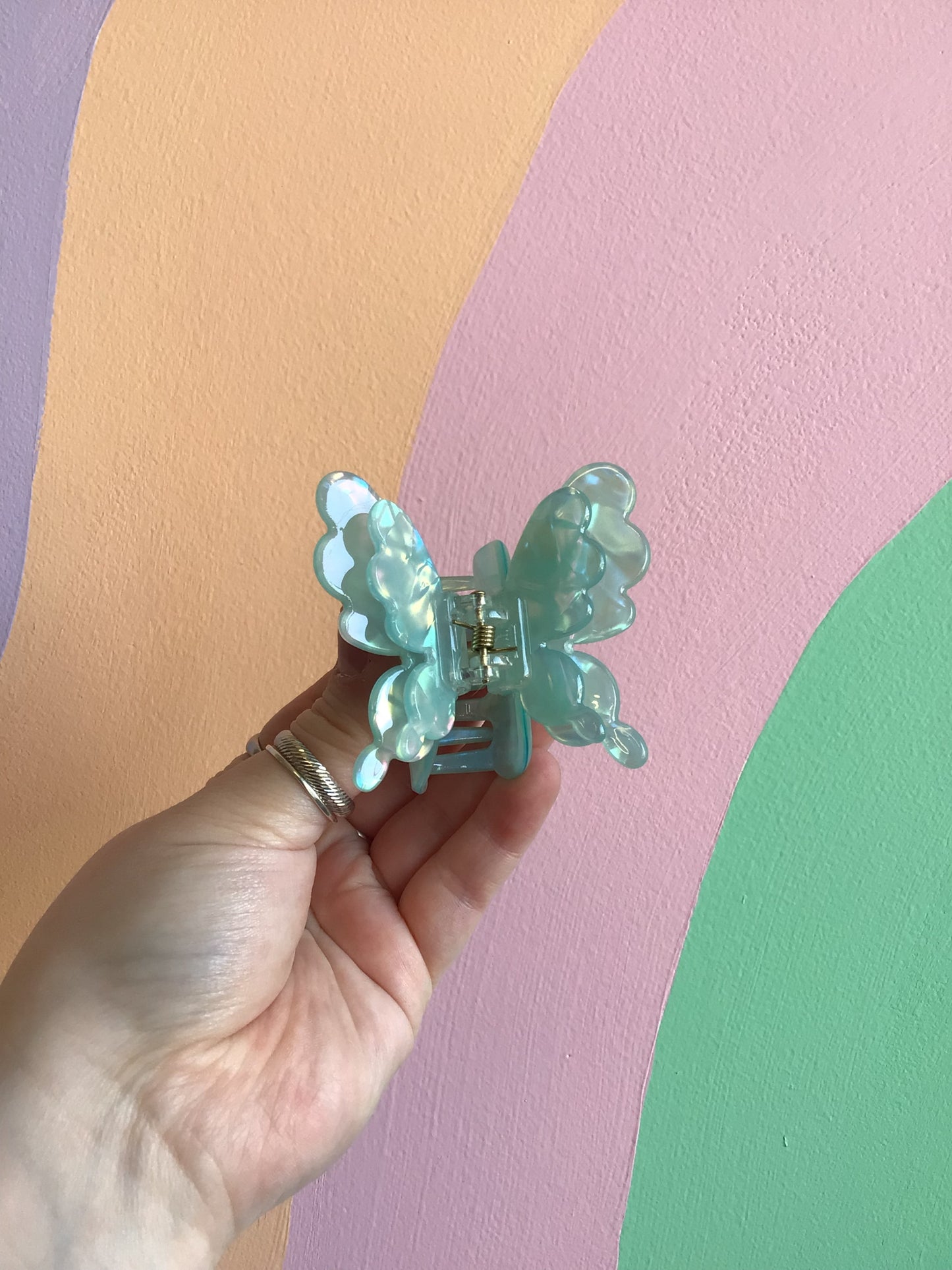 Bubbly Butterfly Hair Claws