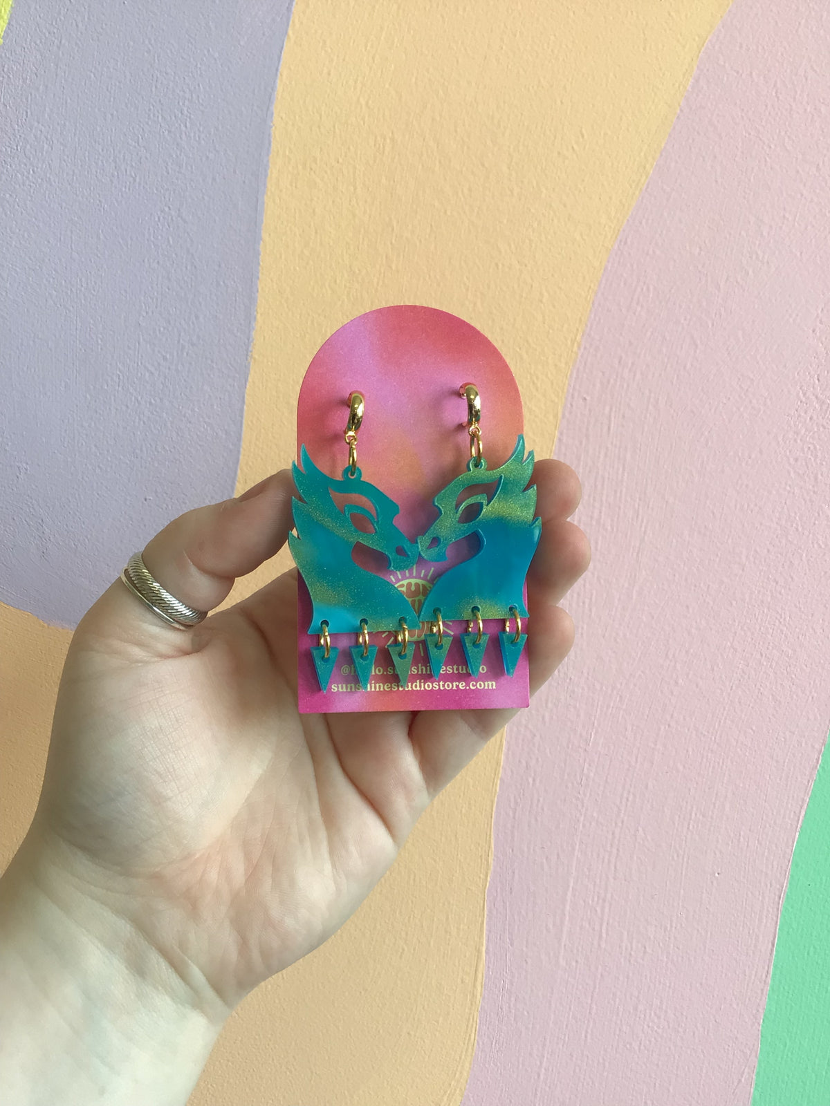Fire Dragon Earrings