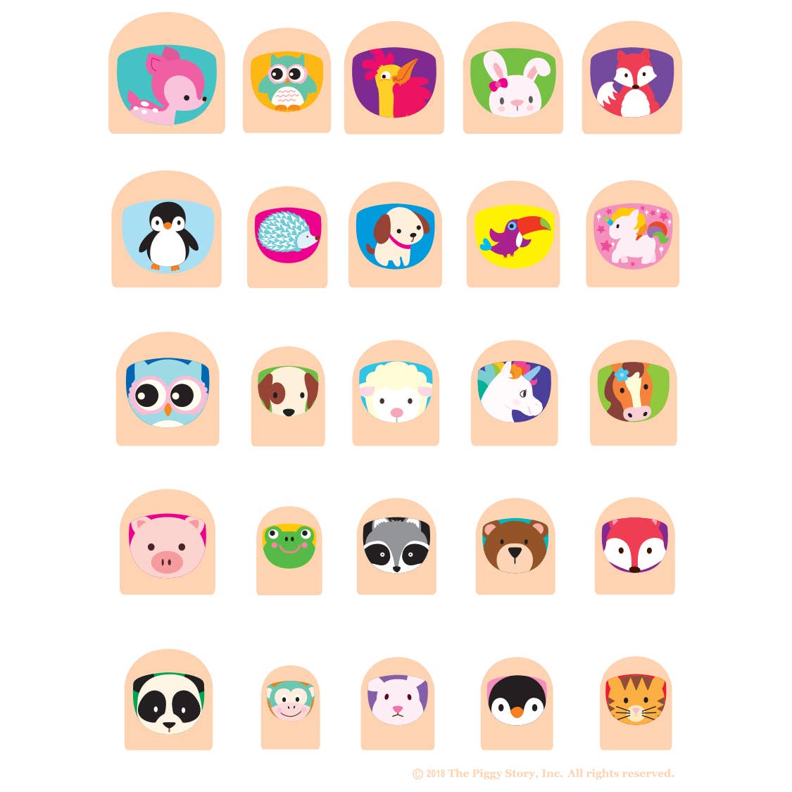 Lil' Fingers Nail Art- Animal Friends