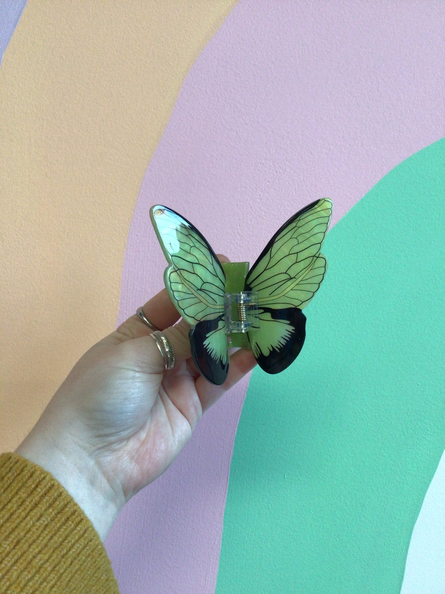 Colorful Butterfly Hair Claw