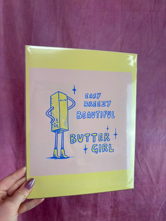 “Easy Breezy Beautiful Butter Girl” Wall Photo
