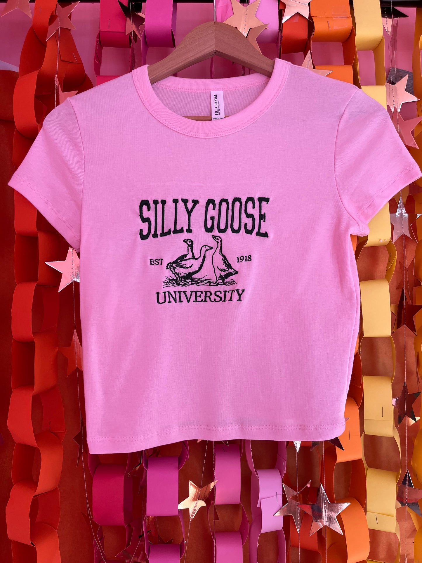 “Silly Goose University” Embroidered Shirt