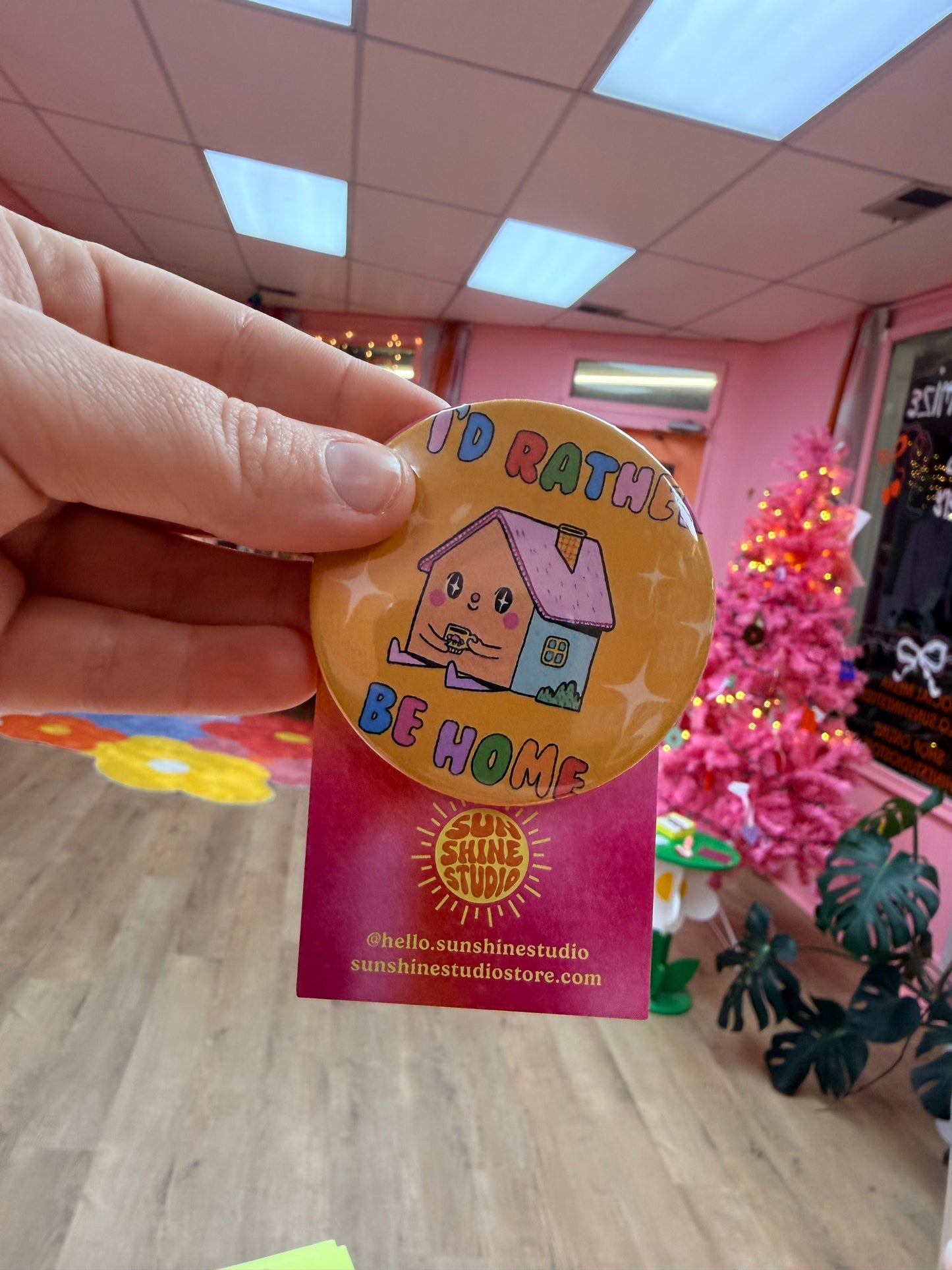 “I’d rather be home” Pin