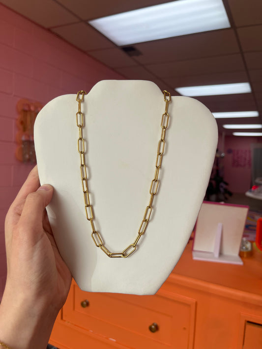 Large Gold Chain Necklace