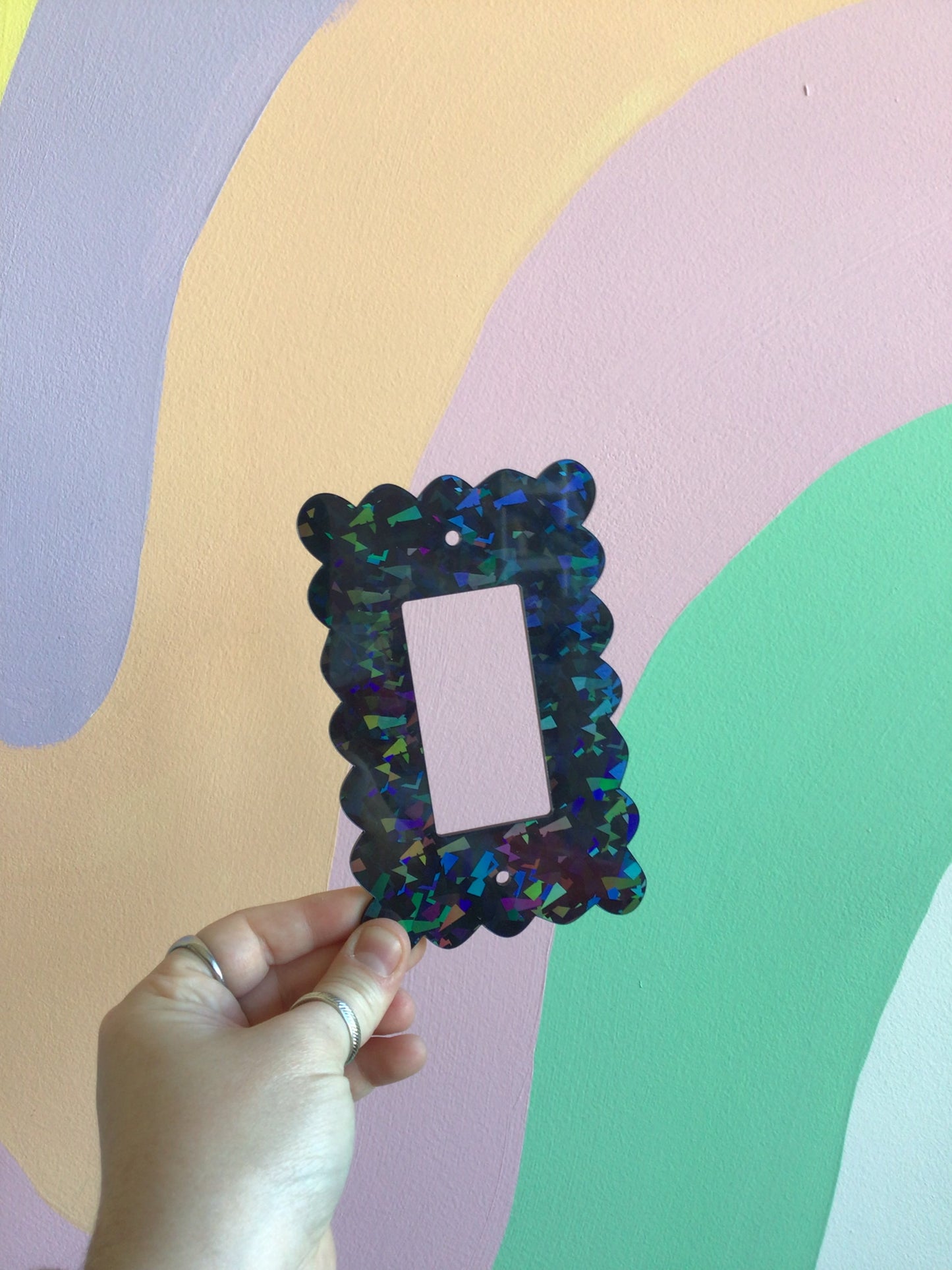 Blue Holographic Outlet Covers