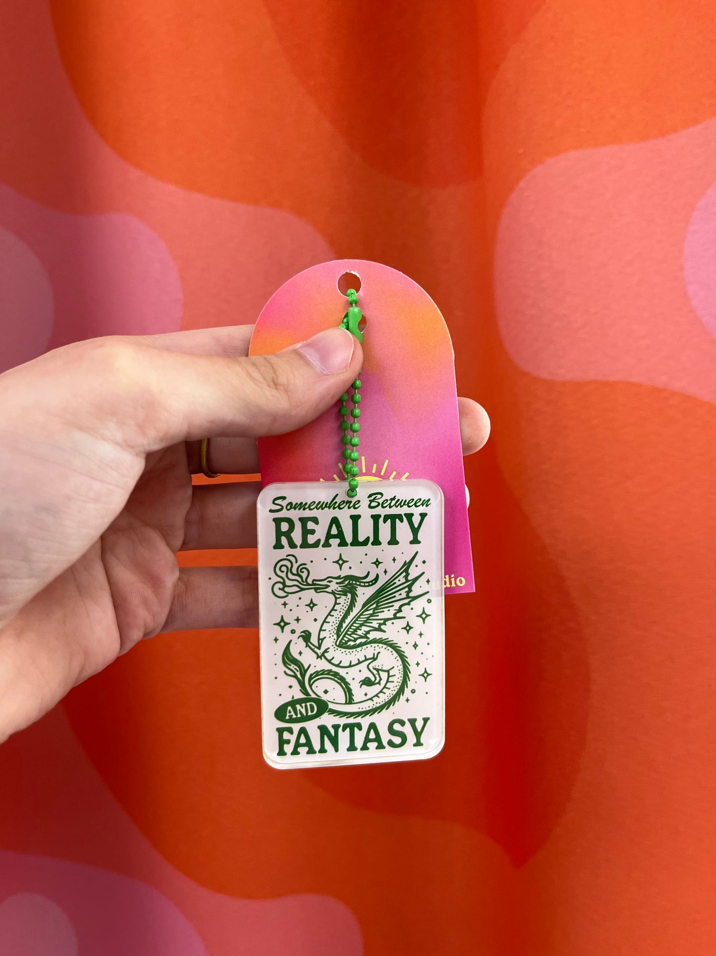 Between Reality and Fantasy Bag Charm