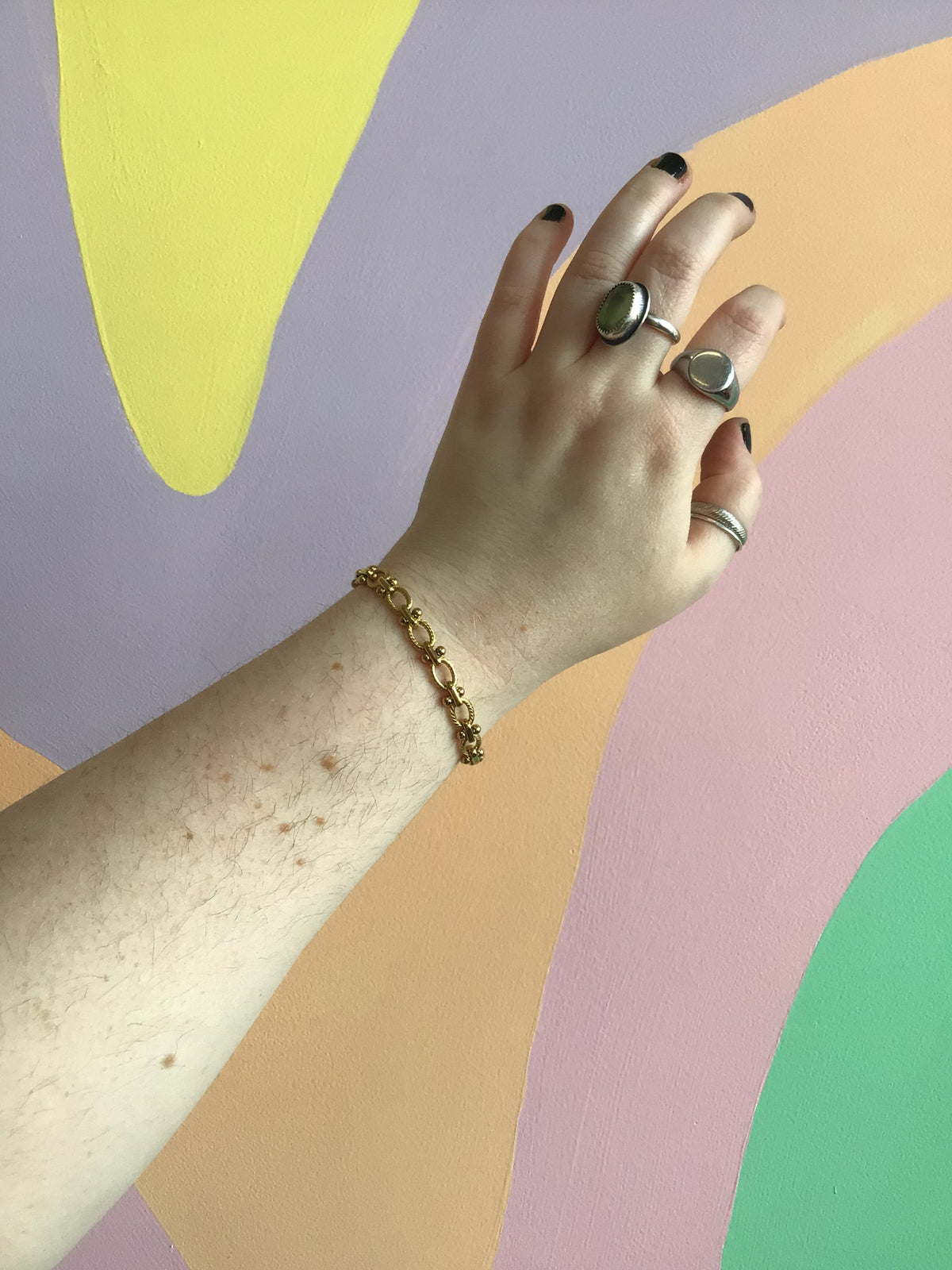 Not So Basic Titanium Textured Bracelet