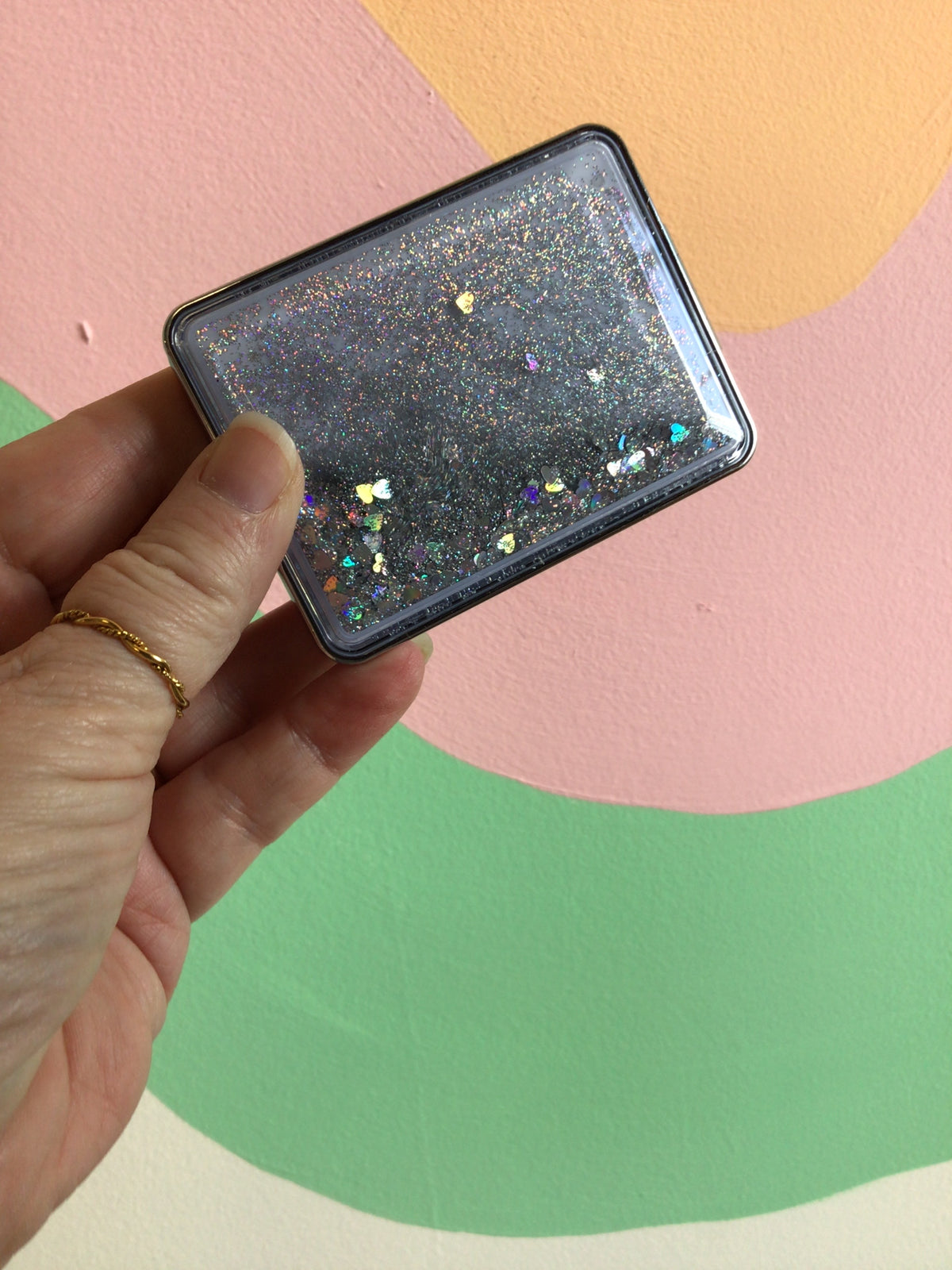 Falling Hearts Rectangle Compact