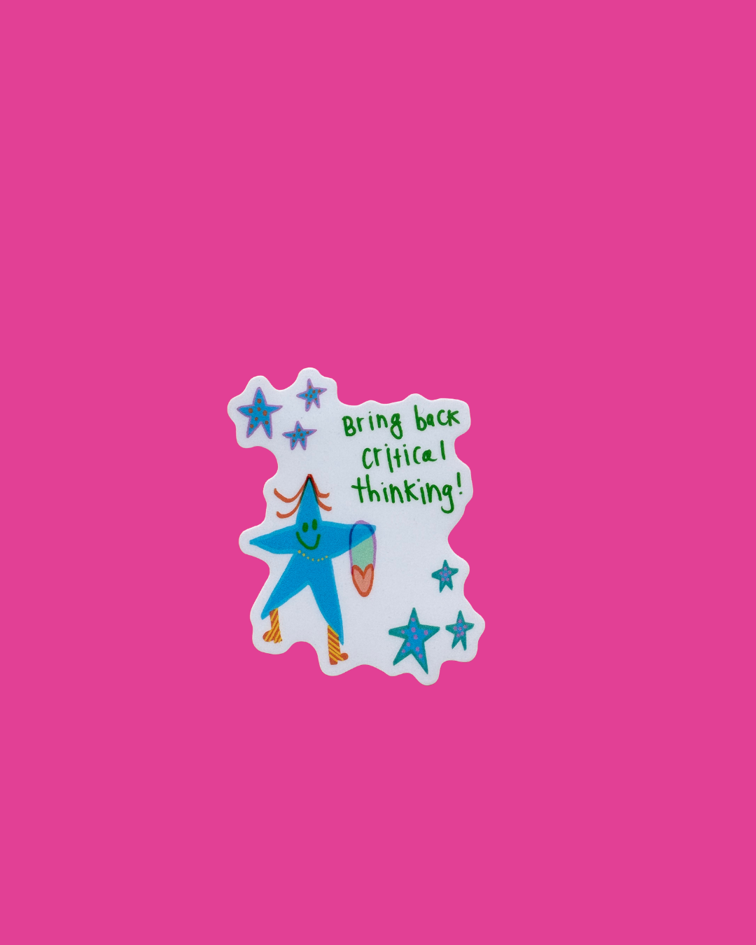 Bring Back Critical Thinking Vinyl Sticker