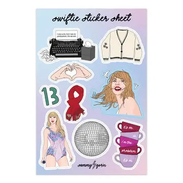 Taylor Swift Sticker Sheet