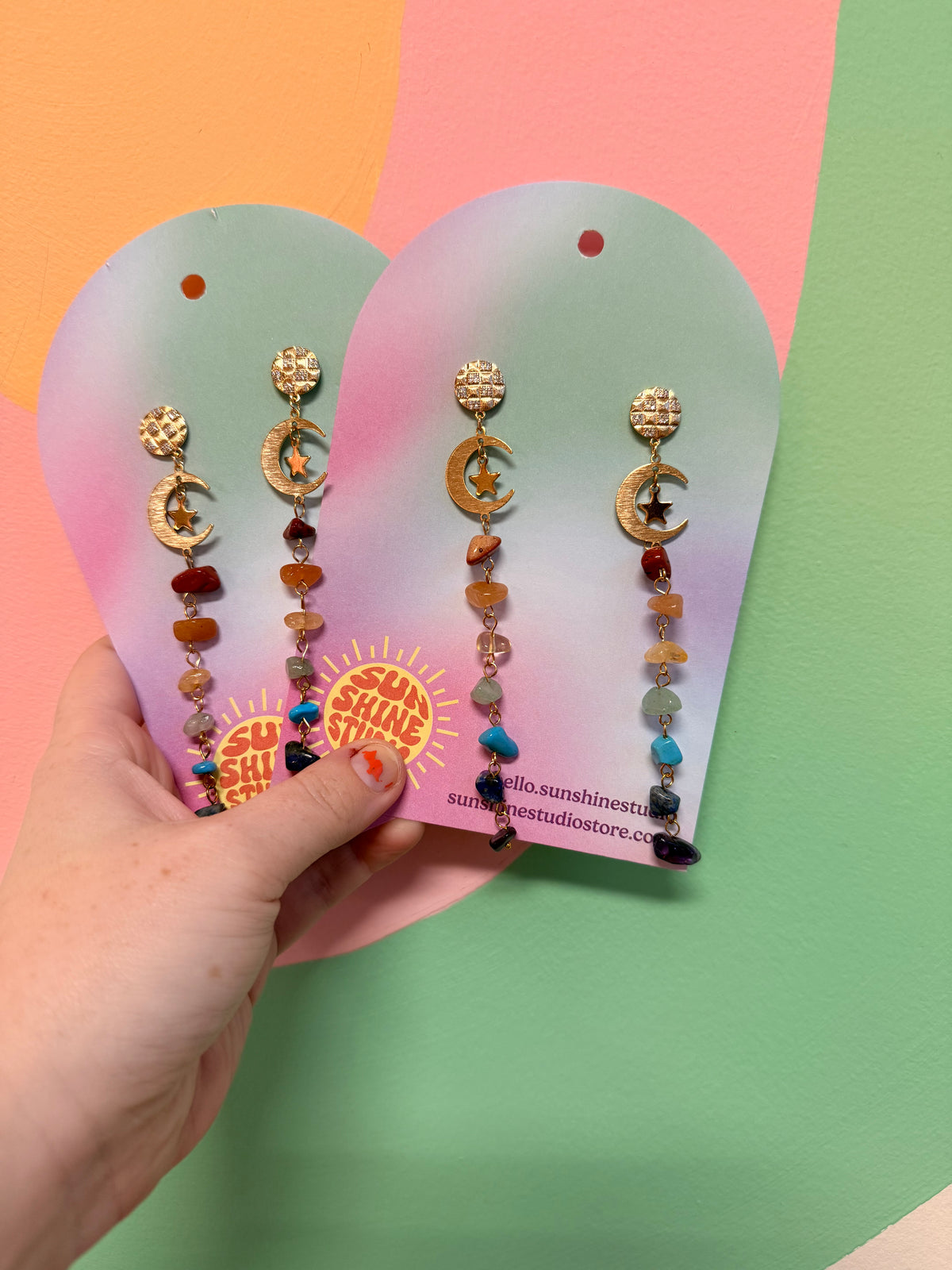 Rainbow Rock Dangles