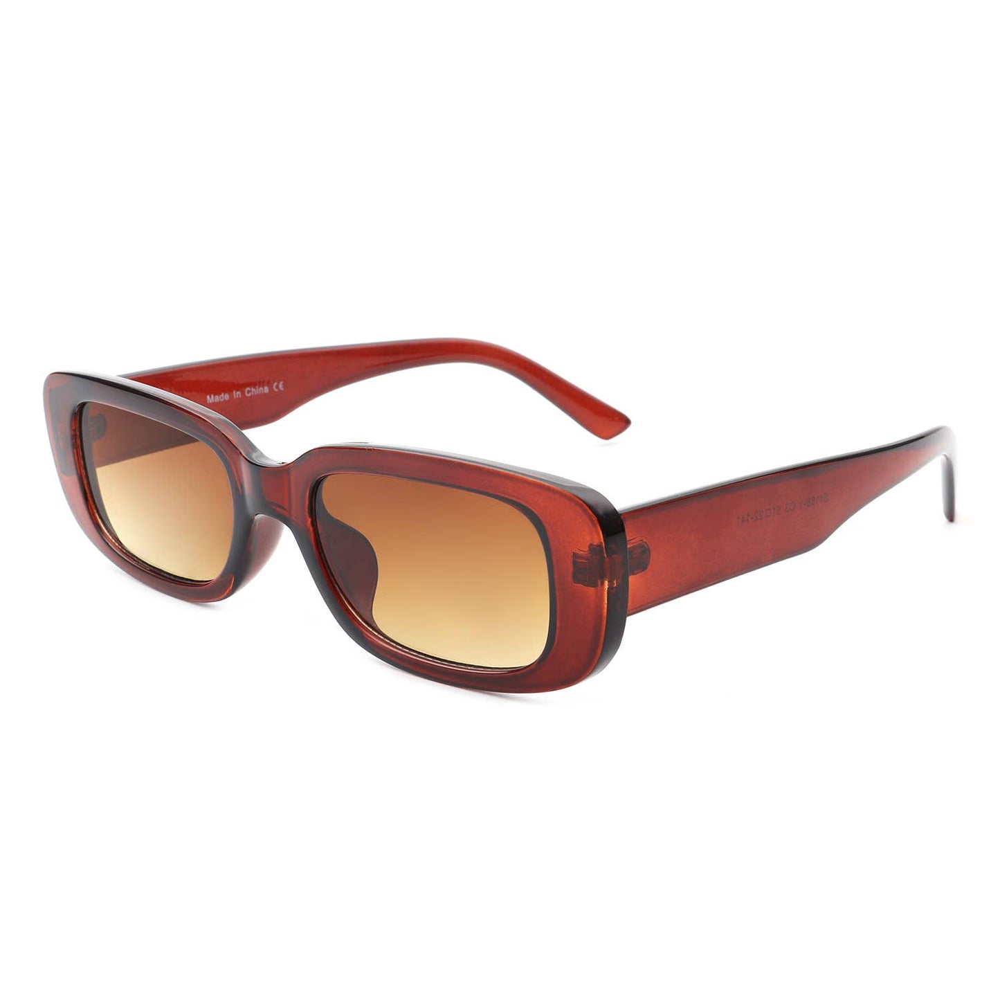 Rectangle Narrow Fashion Vintage Slim Retro Sunglasses: No Packaging