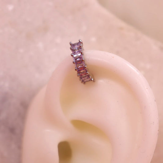 Lavender Gem Cuff - Mix and Match Earring