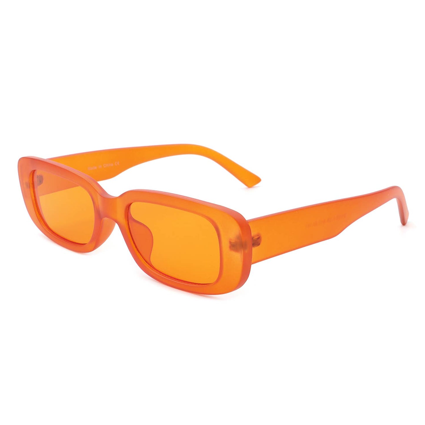 Rectangle Narrow Fashion Vintage Slim Retro Sunglasses: No Packaging