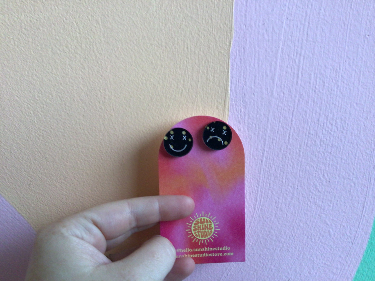Sad Face Earrings