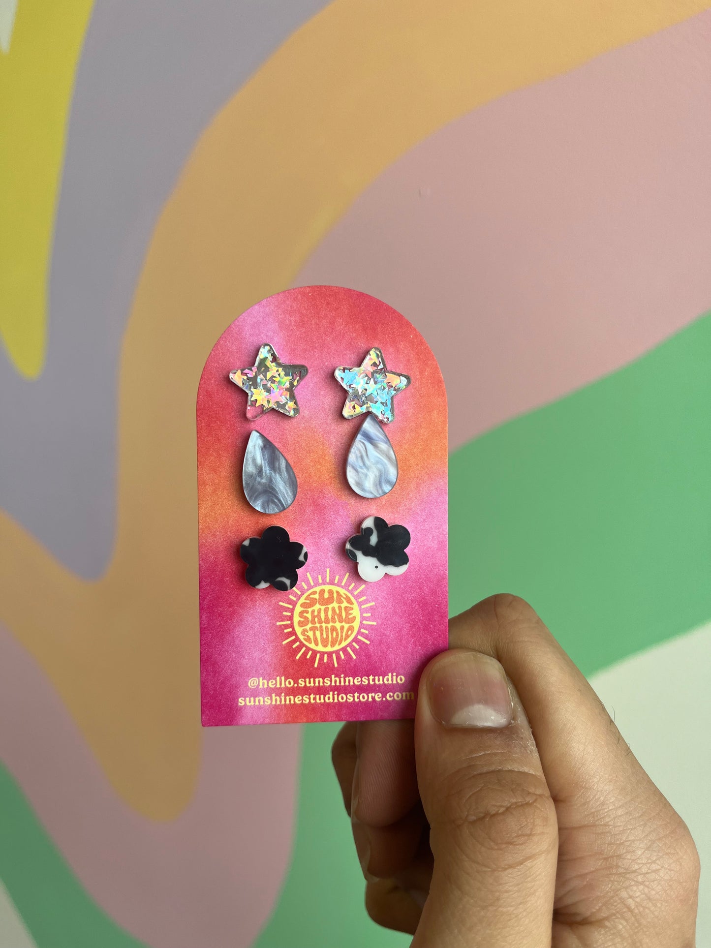 Colorful Printed Stud Pack
