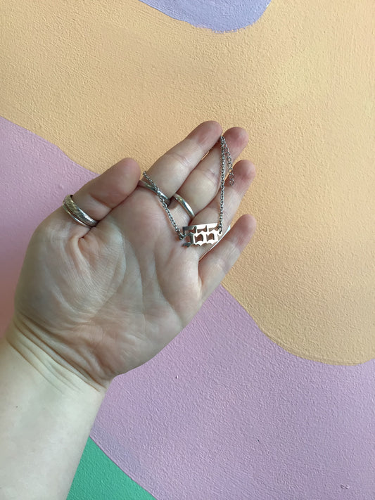 Titanium Angel Number Bracelet