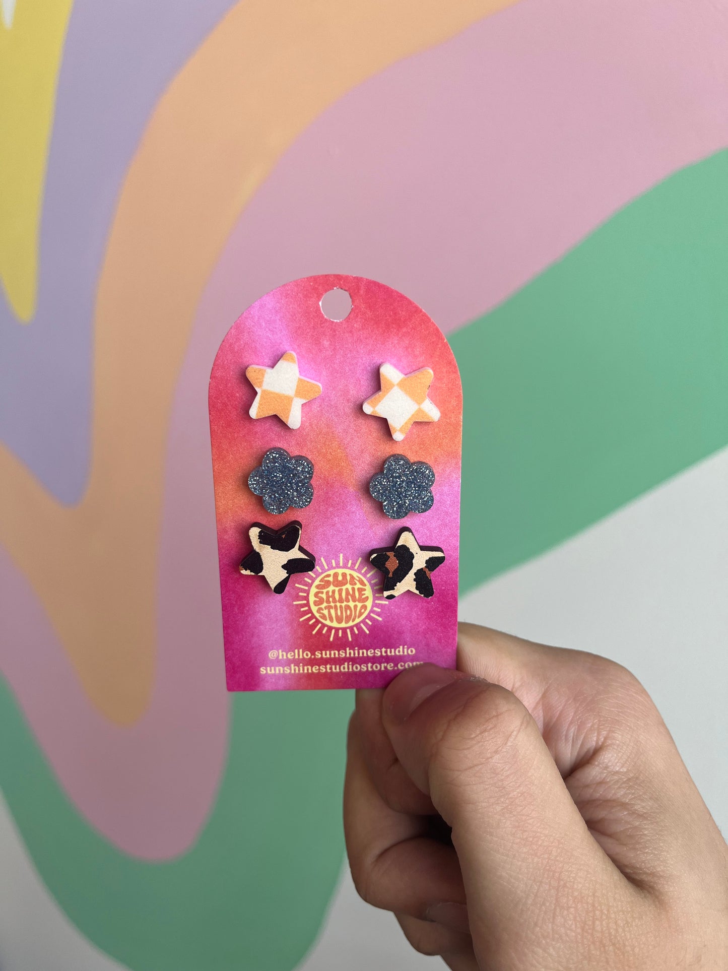 Colorful Printed Stud Pack