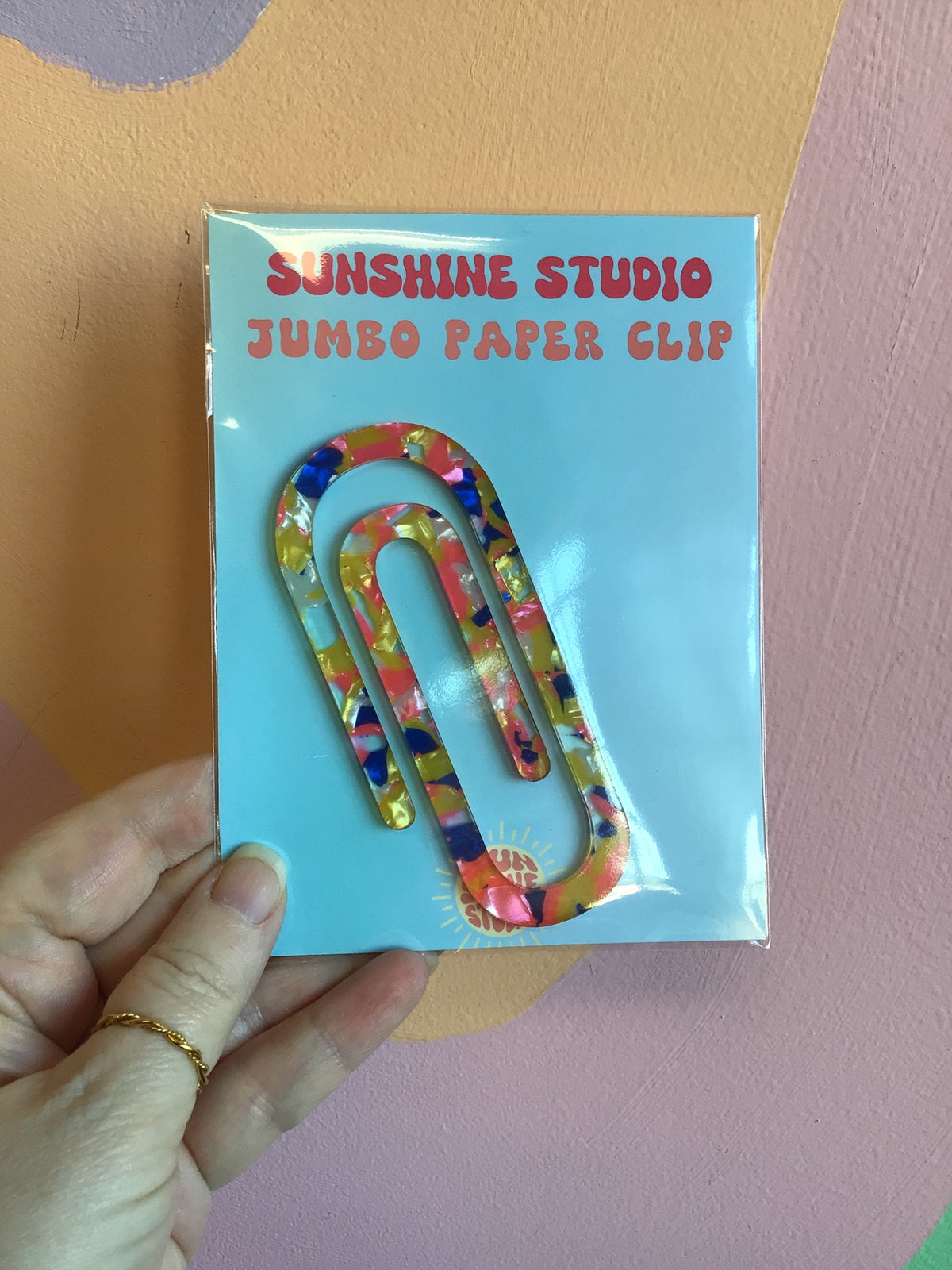 Colorful Jumbo Paperclips