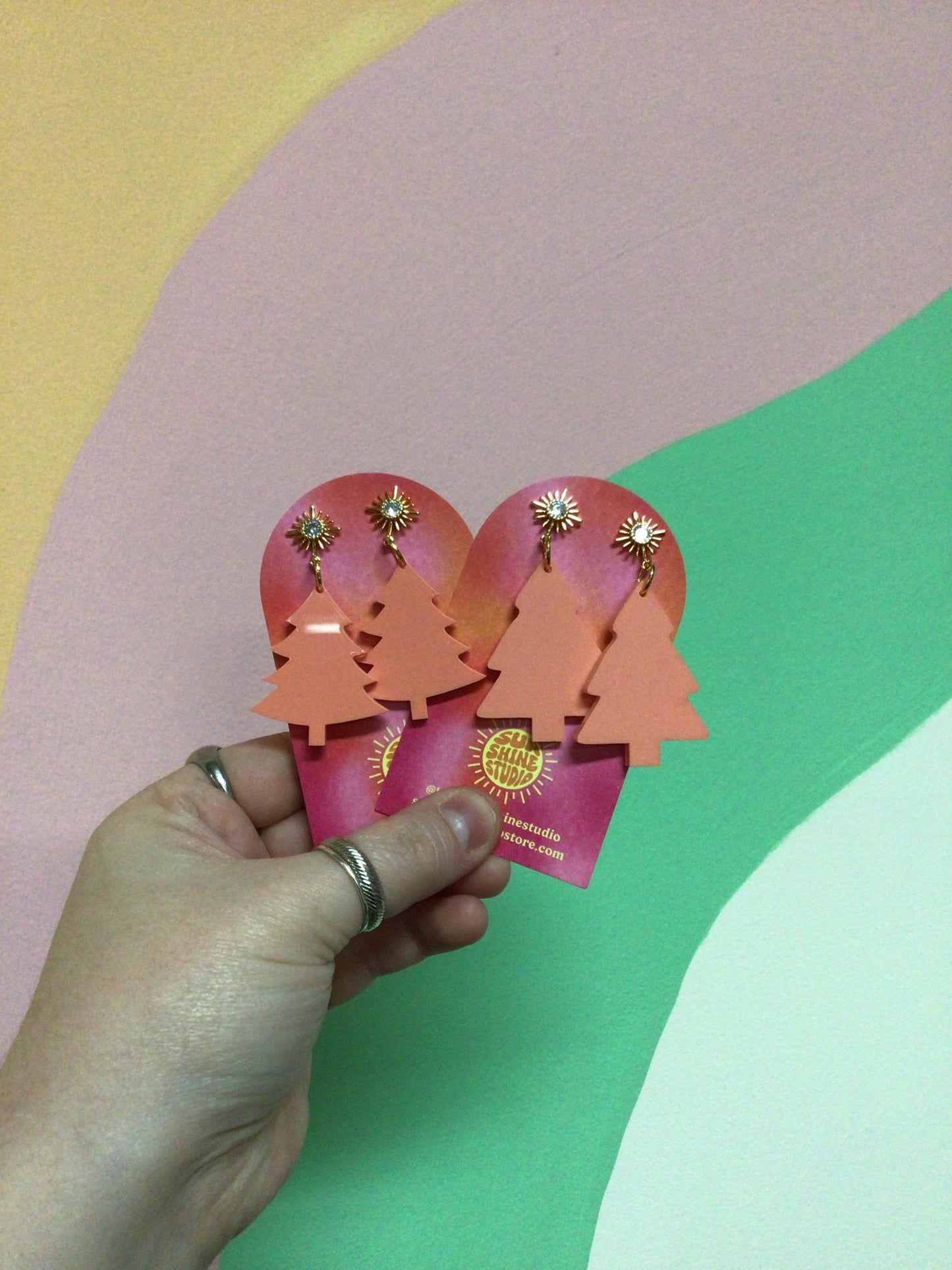 Peachy Holiday Trees