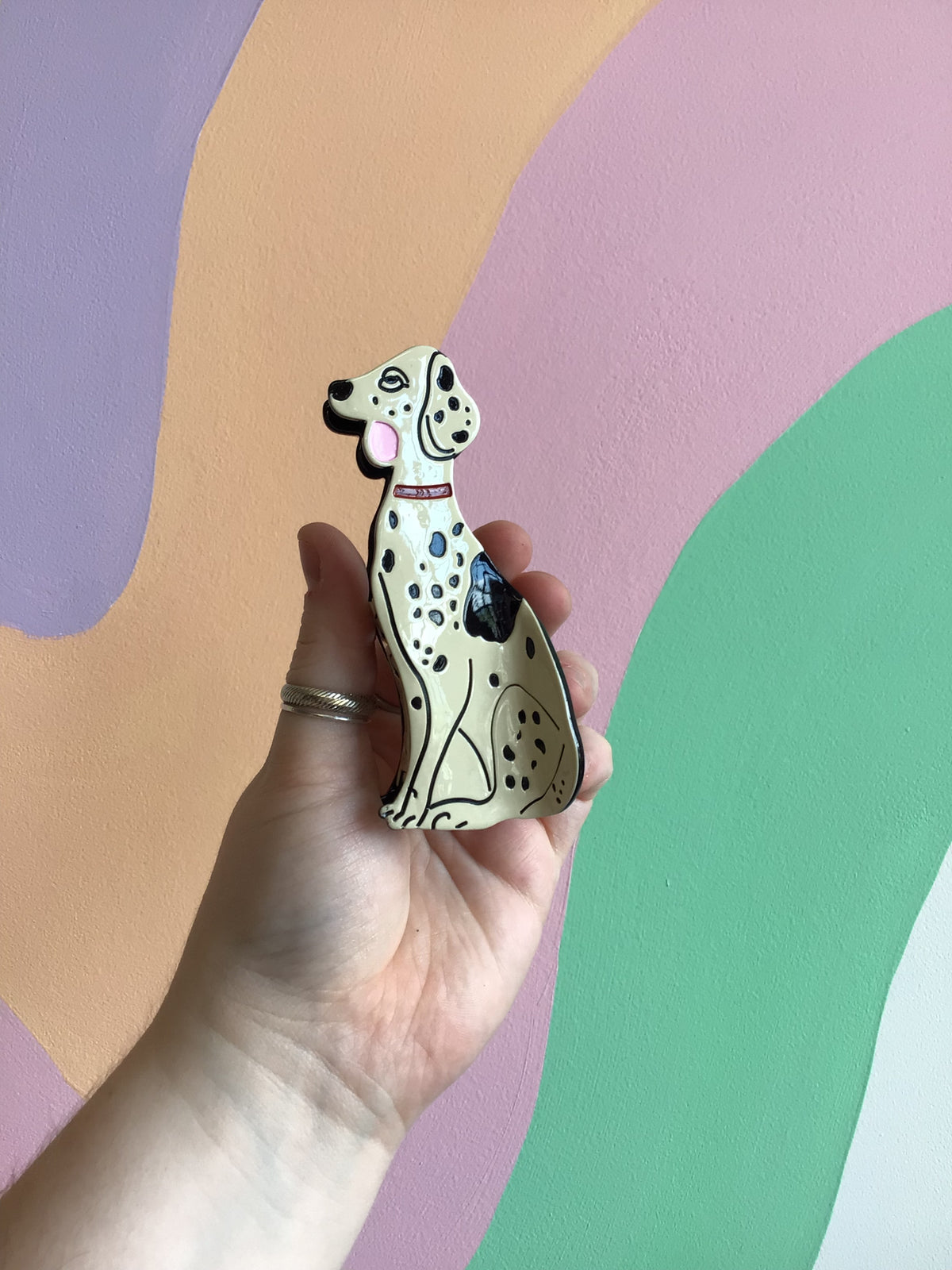 Regal Dalmatian Hair Claw