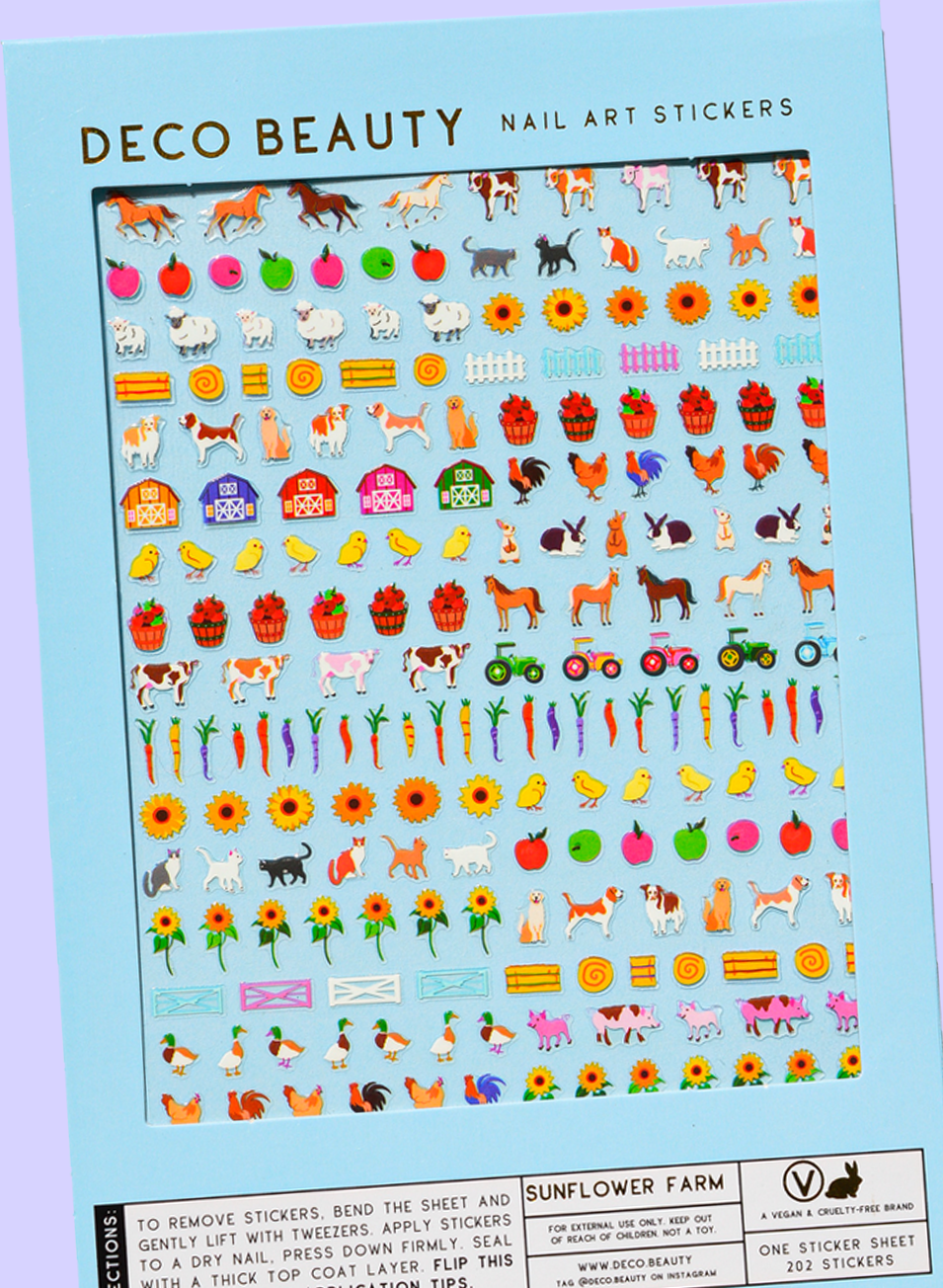 Nail Art Stickers - SUNFLOWER FARM