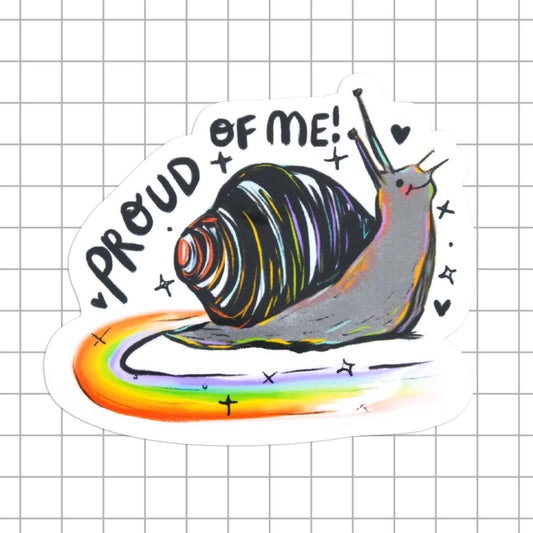 Rainbow Snail Vinyl Sticker