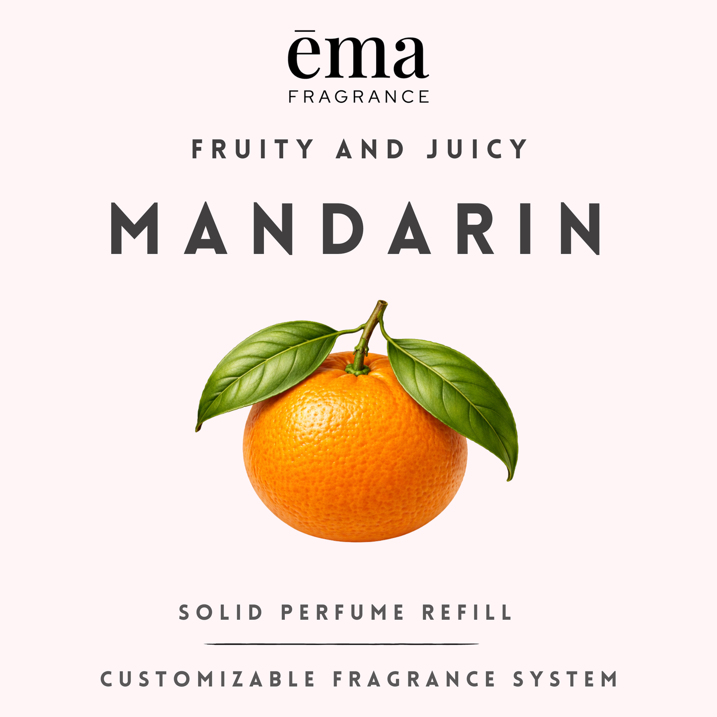 Mandarin Solid Perfume Pod (2g) | Refillable Clean Fragrance